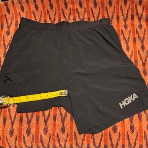 Hoka Black Performance Shorts 7”